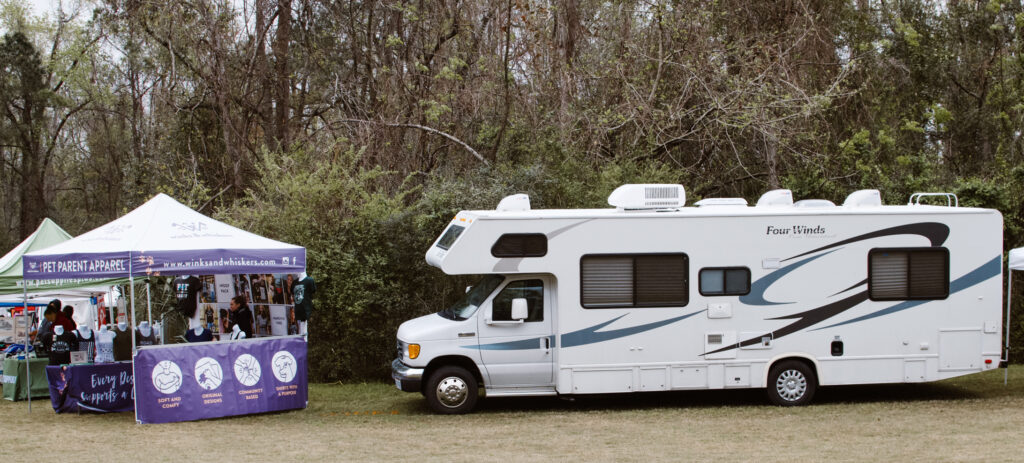 RV Parked at event while full time traveling